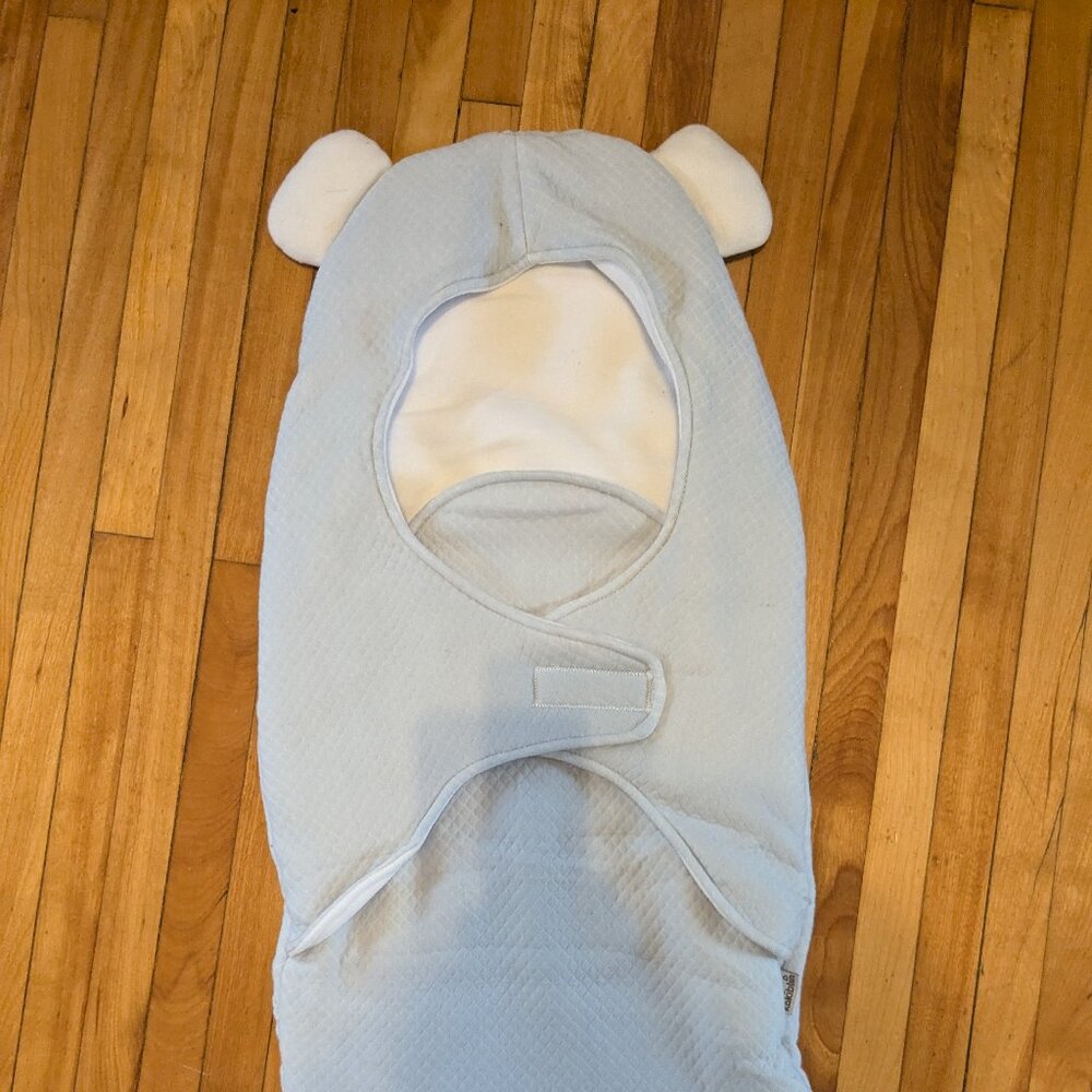 Warm quilted baby bunting